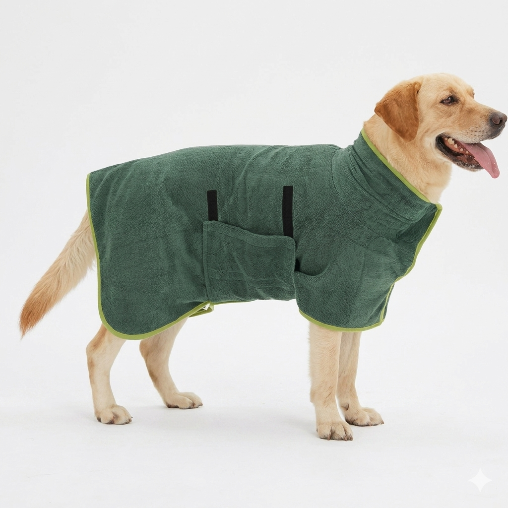The Zoomie Robe™ — Zoomie-Proof Dog Drying Robe