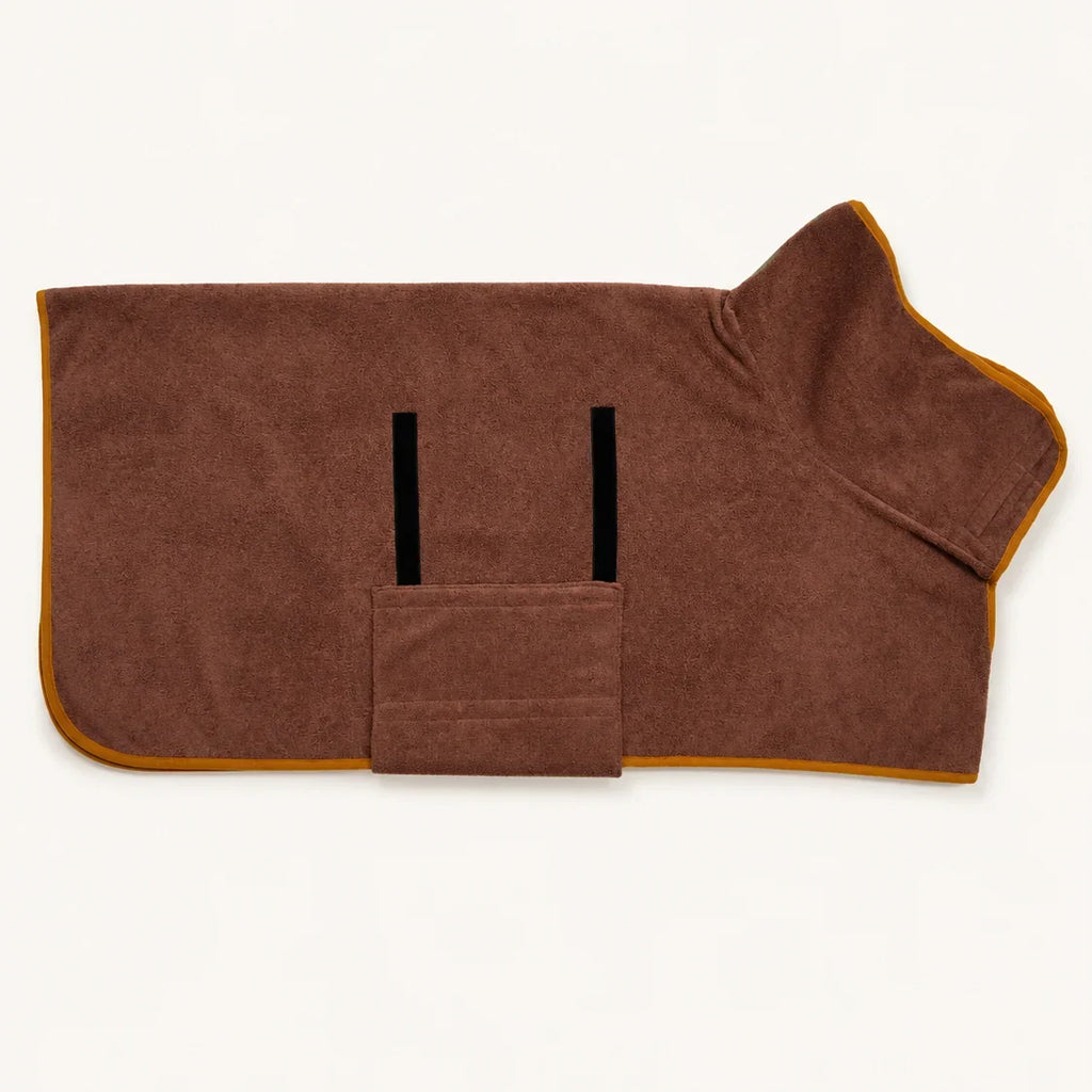 Coffee brown Zoomie Robe dog drying robe