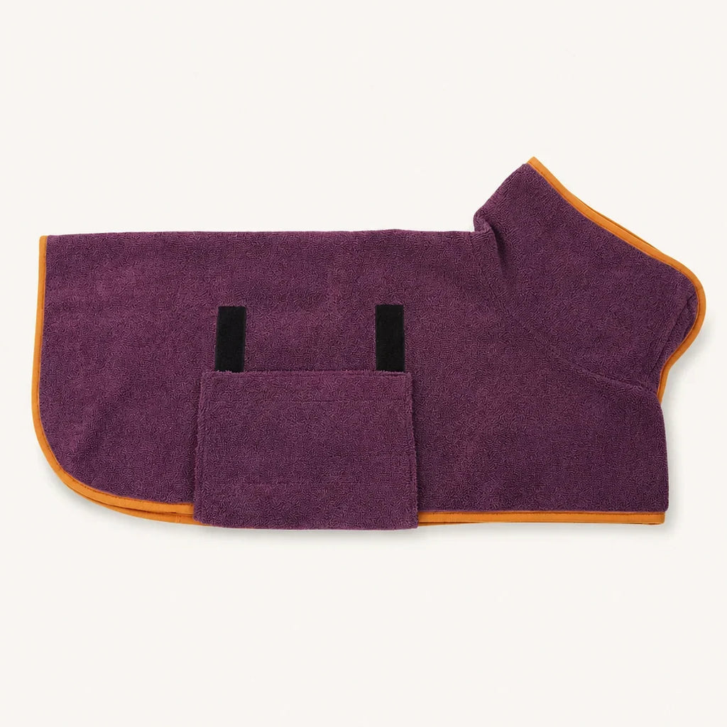 Purple Zoomie Robe with orange trim